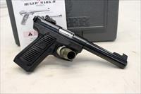Ruger MKII 22/45 Target Pistol  5.5 BULL BARREL  .22LR  Case & Manual Img-10