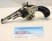 Antique Smith & Wesson MODEL 1 3rd ISSUE revolver  .22 Short  Nickel Plated  FULLY FUNCTIONING  Img-1
