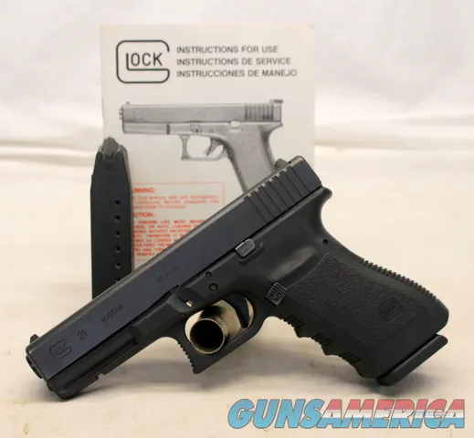 GLOCK 21 Gen 4 semi-automatic pistol ~ .45ACP ~ Manual and (2) Magazines