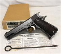 STAR Modelo Super semi-automatic pistol  9mm Largo  BOX, MANUAL & CLEANING ROD Img-1