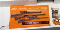 HENRY Lever Action Rifle  .22 MAGNUM  N.R.A. Engraving  20 Octagon Barrel  BOX & MANUAL Img-18