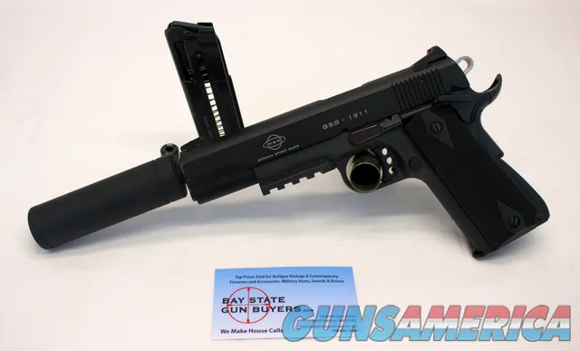 GSG 1911 semi-auto pistol .22LR (2) Mags & SILENCER 