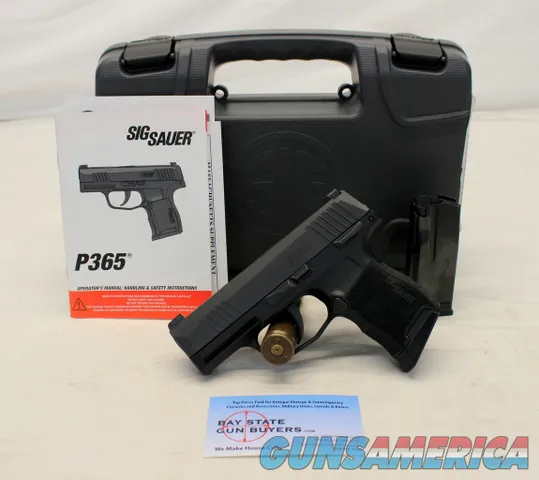 Sig Sauer P365 semi-auto pistol 9mm CONCEAL CARRT Box (2) Magazines