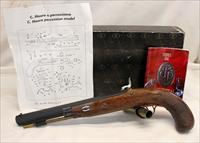 Pedersoli CHARLES MOORE Dueling Pistol  Blackpowder Percussion  .45 Cal  UNFIRED IN ORIGINAL BOX Img-1
