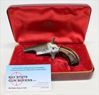 COLT Derringer single shot pistol  .22 Short caliber  RED COLT CASE  NO MASS SALES Img-1