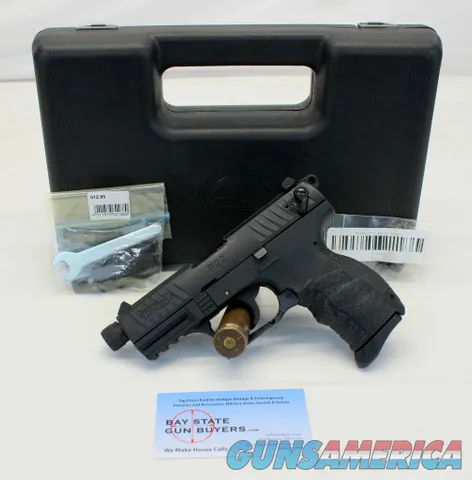 Walther P22 semi-auto pistol 22LR Box & Magazine THREADED BARREL