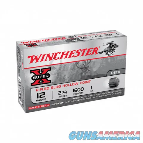 Winchester WINCHESTER RIFLED SLUG HOLLOW POINT 2 3/4" 1OZ 12GAUGE 