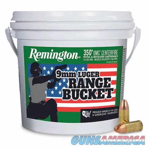 Remington REMINGTON UMC 9MM 115GR FMJ 350RD BUCKET 