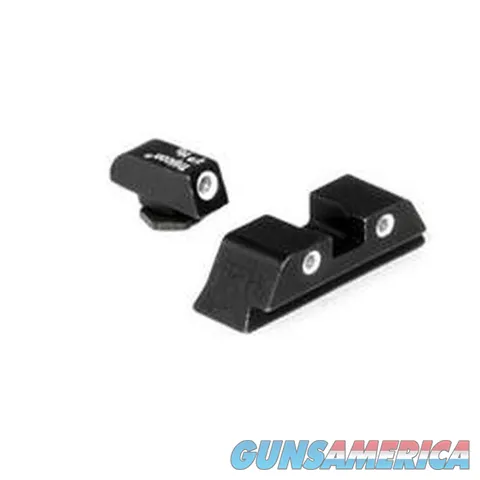 Trijicon TRIJICON BRIGHT & TOUGH NIGHT SIGHTS FOR GLOCK THREE DOT GREEN STEEL MATTE BLACK GL01