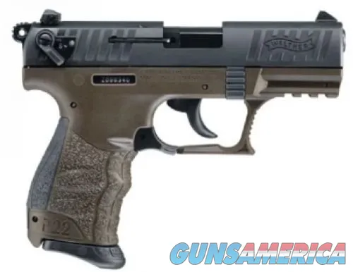 Walther WALTHER P22 TWO TONE BLACK/OD GREEN 22CAL