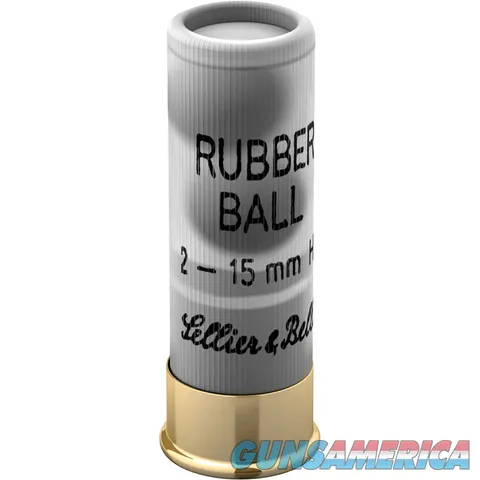 Sellier & Bellot SELLIER & BELLOT 12 GAUGE 2 5/8 INCH RUBBER BALL LESS THEN LETHAL SPECIAL SHOTGUN SHELLS 2 BALL LOAD