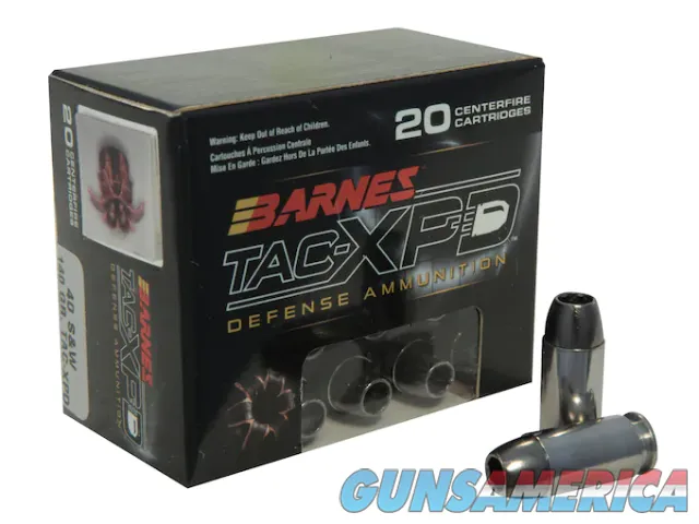 Barnes Bullets BARNES TAX XPD 40 S&W 140 GRAIN TAC-XPD DEFENSE AMMO