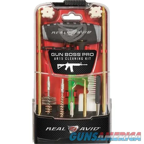 Real Avid REAL AVID GUN BOSS PRO AR15 .223 REM/5.56 NATO 18 PIECE MSR CLEANING KIT POLY CARBONATE CASE