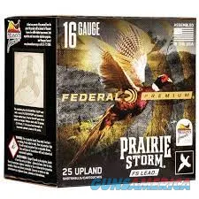 Federal FEDERAL PREMIUM PRAIRIE STORM FS LEAD 16 GAUGE 2 3/4 INCH 1425 FPS 1 1/8OZ 6 SHOT