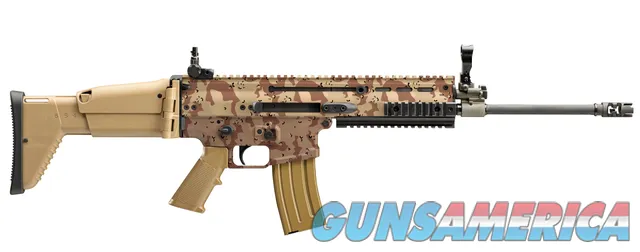 FN USA FN SCAR 16S 5.56MM 16" CHOCOLATE CHIP CAMO RIFLE