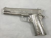 COLT 1911 GOVERNMENT NICKEL ENGRAVED Img-1