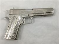 COLT 1911 GOVERNMENT NICKEL ENGRAVED Img-2