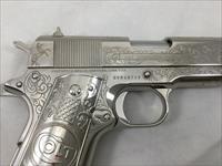 COLT 1911 GOVERNMENT NICKEL ENGRAVED Img-4