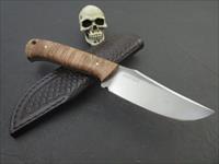 Mozolic Knives Custom Handmade Hand Forged O1 Maple Burl EDC / Fighter / Hunting Knife Img-1