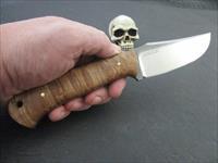 Mozolic Knives Custom Handmade Hand Forged O1 Maple Burl EDC / Fighter / Hunting Knife Img-4
