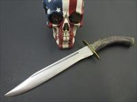 Ted Bollenbach Custom Knives Vintage Stag Hunting / Camping Knife Img-3