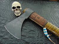 Anthony Blackburn Custom Handmade Hand Forged Throwing Tomahawk !!!