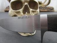 Mozolic Knives Custom Hand Forged W2 Bog Oak Hunting / EDC  Img-2