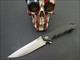 ZT / Zero Tolerance Knives 0452CF with Skull Custom Deep Carry Titanium Pocket Clip