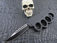 Delta Force Double action OTF Clip Point Knuckle Knife Img-1