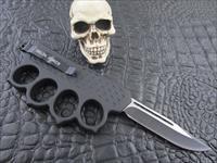Delta Force Double action OTF Clip Point Knuckle Knife Img-2