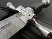 Sergey B - Bubnievsky Israel Blade Smith Incredible Fancy Damasteel Dagger Img-2