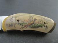 Loyd McConnell Custom Baby Bear Claw W/ Scrimshaw Work by Linda Karst Stone Img-3