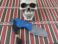 Derek Lee Knives Custom Handmade Blue 1095 Necker Img-3