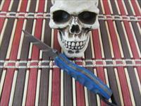 Derek Lee Knives Custom Handmade Blue 1095 Necker Img-5