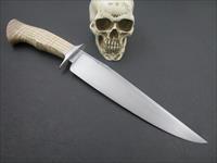 Mozolic Knives Custom Handmade Curly Ash Bowie / Fighter Img-4