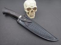 Mozolic Knives Hand Forged Bog Oak Fighter / Bowie Img-5