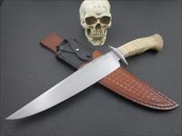 Mozolic Knives Custom Handmade Curly Ash Bowie / Fighter Img-1