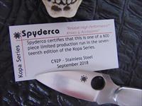 Spyderco Knives Stainless Kopa Series CP92 , One of 600 Made Img-2