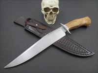 Mozolic Knives Gorgeous Hand Forged Stellar Sea Cow Fighter / Bowie Img-1