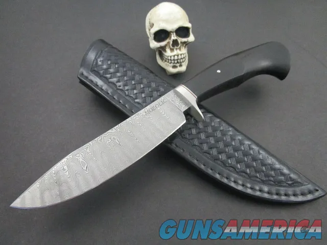 Mozolic Knives 1 Of 1 Damascus Nesmuk Skinning Hunting Or EDC Fixed Blade 