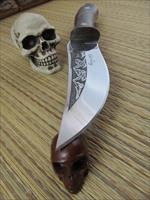 Russian Made Custom Handmade Wolf Etched Knife Img-5