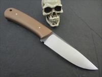 Mozolic Knives Forged O1 EDC / Hunter Desert Tan G10 Handle Img-4