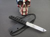 Wally Hayes MS-Master Smith Prototype 1 Off Hand Forged Hornet Tanto Neck Knife Img-1