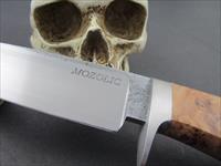 Mozolic Knives Hand Forged Curly Maple Burl Hunting / EDC Knife Img-5