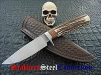 Milan Mozolic Of Dragon Knives Custom Handmade Stag Hunting / EDC Knife Img-1