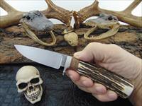 Milan Mozolic Of Dragon Knives Custom Handmade Stag Hunting / EDC Knife Img-4