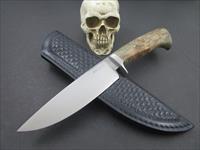 Mozolic Knives Custom Handmade Hand Forged Adler Burl Fighter, Hunting / EDC Knife Img-1