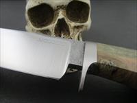 Mozolic Knives Custom Handmade Hand Forged Adler Burl Fighter, Hunting / EDC Knife Img-2