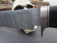 Custom Handmade Mozolic Knives  Gorgeous Damascus Nesmuk  Img-2