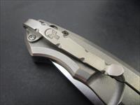 ZT / Zero Tolerance Knives 0452CF with Skull Custom Deep Carry Titanium Pocket Clip Img-2